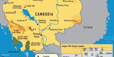 Angkor bản đồ Campuchia