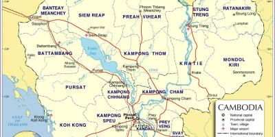 Bản đồ của đường Campuchia